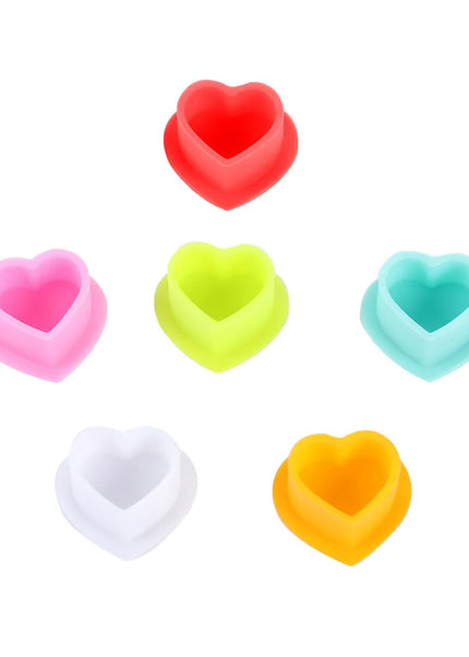 HEART SHAPED INK CUPS - 100PCS