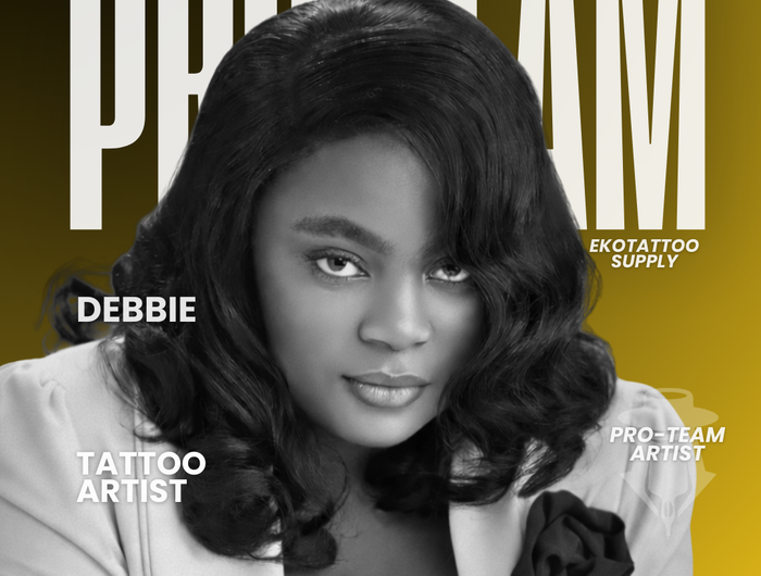 <h5><span style="text-decoration:underline">MEET DEBBIE</span></h5><h2>EKO pro team</h2><p>POWERED BY EKOTATTOOSUPPLY</p>