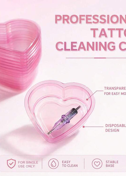 HEART SHAPED WATER CUPS - 40 PCS