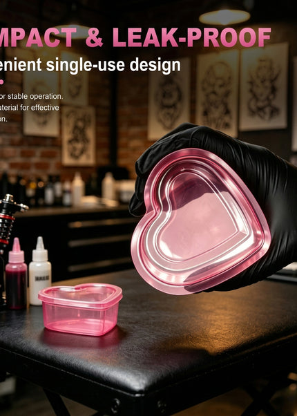 HEART SHAPED WATER CUPS - 40 PCS