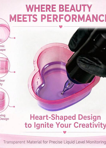 HEART SHAPED WATER CUPS - 40 PCS