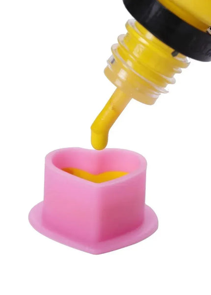 HEART SHAPED INK CUPS - 100PCS