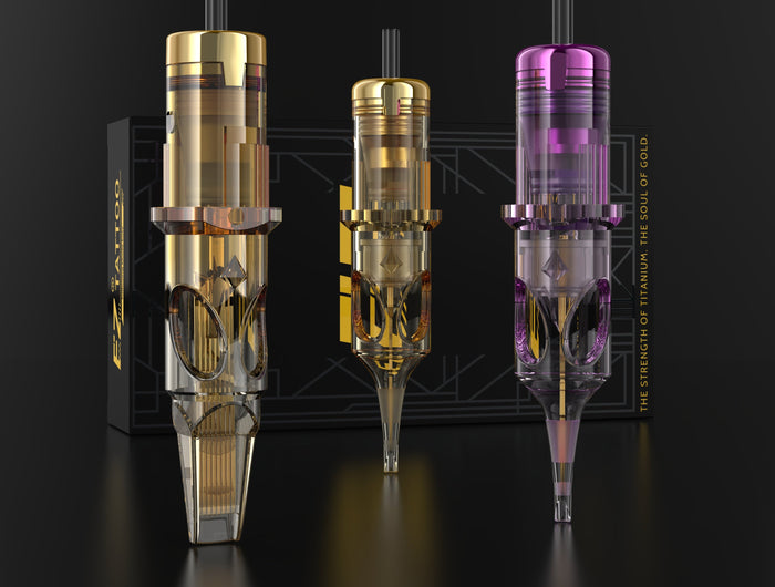 <h5><strong>WHAT CARTRIDGE NEEDLE BRANDS DO WE OFFER?</strong></h5><h2>MORE CHOICE, MORE CONTROL, MORE POSSIBILITIES</h2><p>We offer a <strong>wide variety of trusted cartridge needle brands</strong>, giving tattoo artists the freedom to work with what feels right for their style. From crisp lining to smooth shading and solid packing, our selection covers <strong>multiple configurations, sizes, and technologies</strong>—all in one place.</p><p>Every brand we carry is chosen for its <strong>quality, consistency, and performance</strong>, so artists can switch, compare, and find their perfect setup without compromise. Whether you’re loyal to one brand or like to experiment, we make sure you always have <strong>options that match your workflow</strong>.</p><p>Because every artist works differently—and your needles should too.</p>