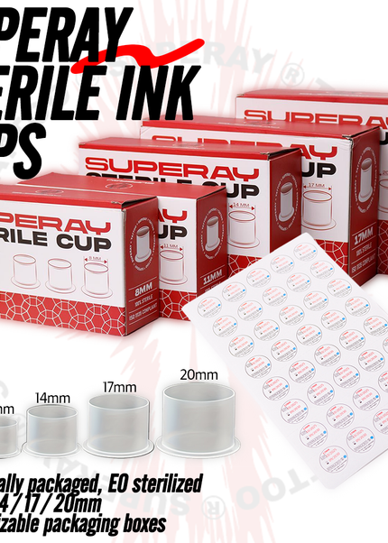SUPERAY STERILE INK CUPS