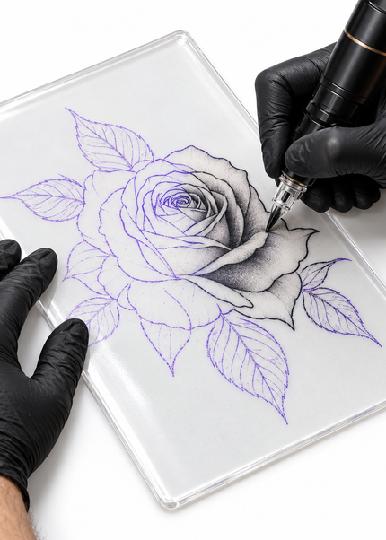 TRANSPARENT TATTOO PRACTICE SKIN