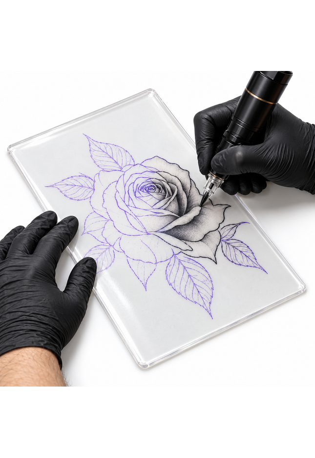TRANSPARENT TATTOO PRACTICE SKIN