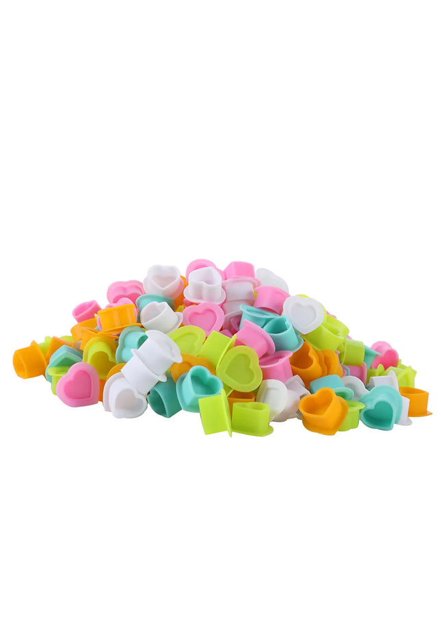 HEART SHAPED INK CUPS - 100PCS