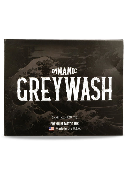 Dynamic Greywash Tattoo Ink - 4 oz. Bottle Set