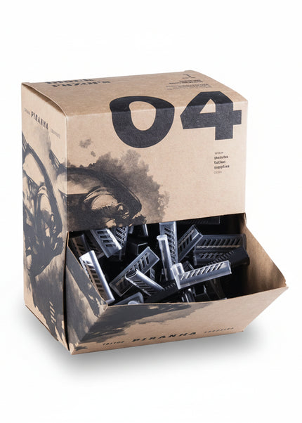 PIRANHA BLACK RAZORS – BOX OF 100